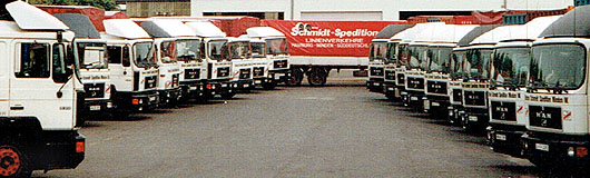 LKW-Flotte der Bruno Schmidt Spedition 1990 LKW-Flotte der Bruno Schmidt Spedition 1990