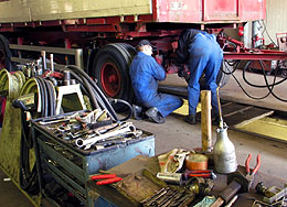 Werkstatt der Bruno Schmidt Spedition in Minden Werkstatt der Bruno Schmidt Spedition in Minden